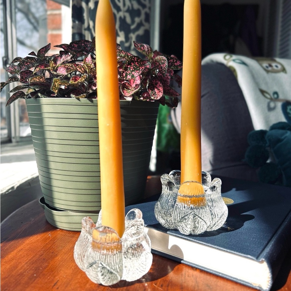 Kosta Boda Rosebud Candle Holders - Picture 4 of 4